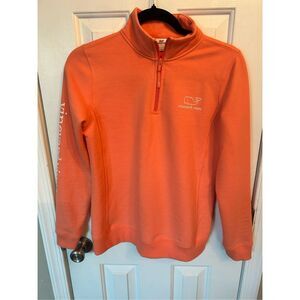 Vineyard Vines Size x Small tangerine colored sweats warm winter sweatshirt